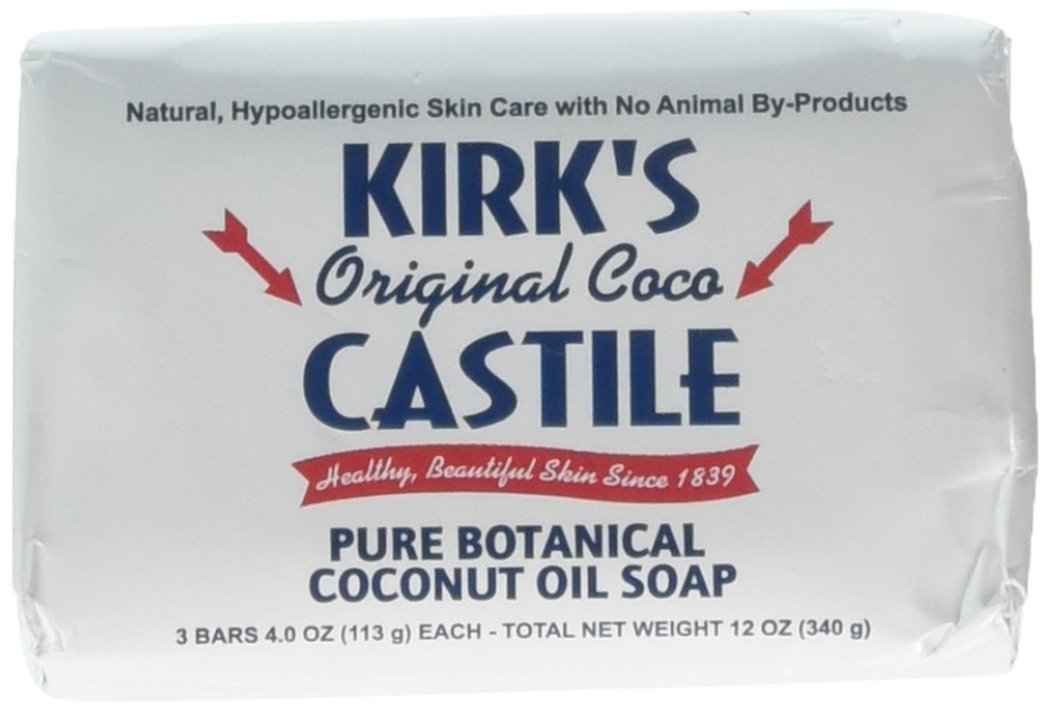 Kirk&#39;s Natural Castile Soap Original -- 4 oz Each / Pack of 3