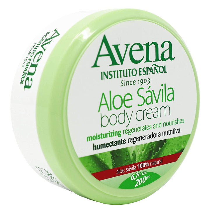 EspaÃƒ±ol Avena Aloe Vera Body Cream Moisturizing with Aloe Helps to Regenerate and Nourish your Skin Fresh and Mild Scent 2-pack Of 6.7 FL Oz Body Cream (Jars)