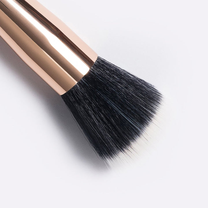 PRO Foundation Brushes Flat Top Kabuki Face Makeup Extra Soft Synthetic Dense Bristles Make Up for Cream Liquid Powder Packed in Case One Piece Rose Golden G1401