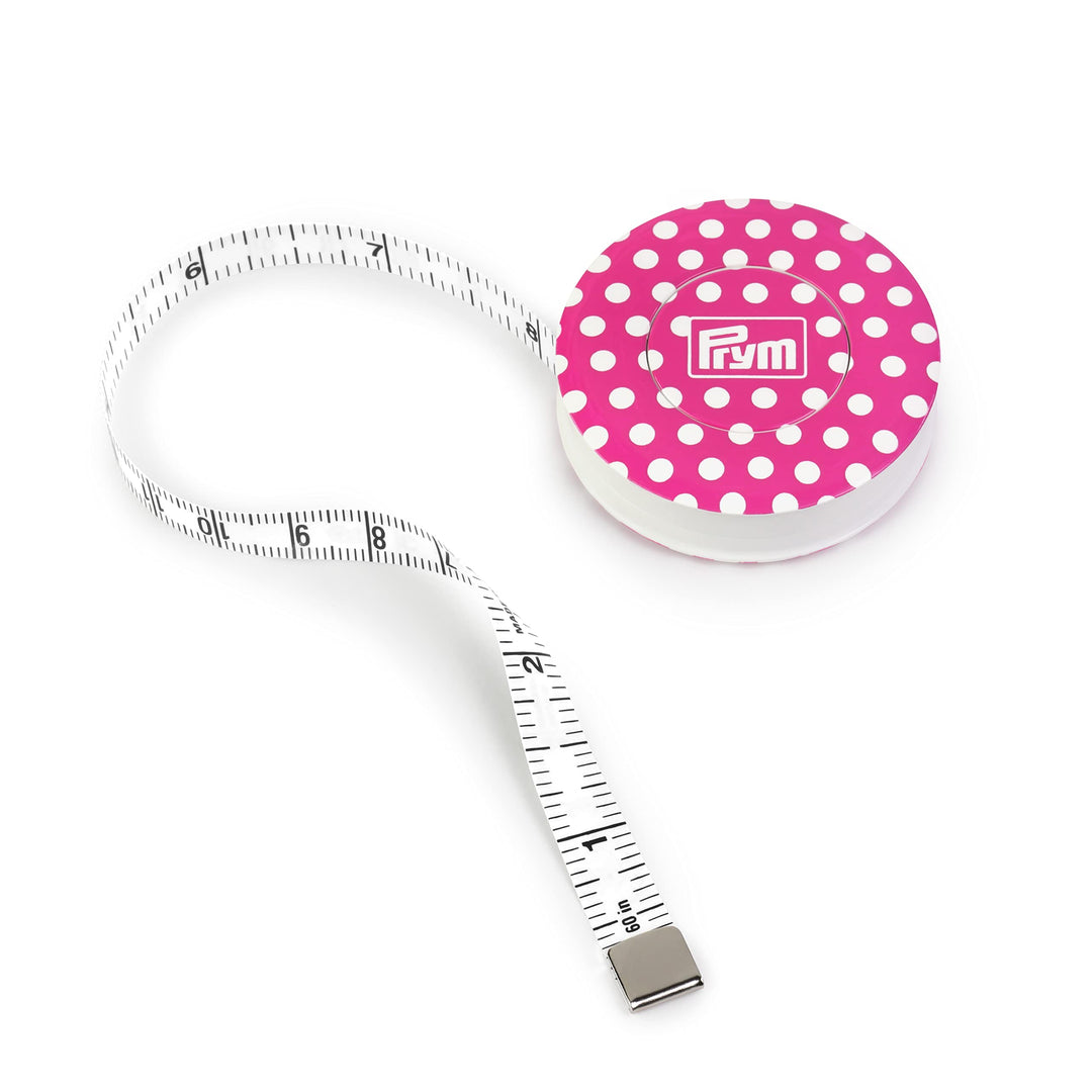 Prym Love Spring Tape Measure, Pink