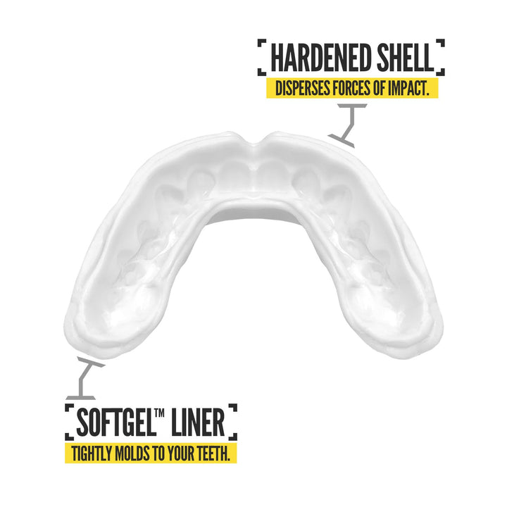 2 Pack Nxtrnd Rush Mouth Guard for Boxing and Other Sports (Black & White Fangs)