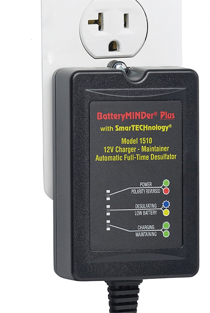 BatteryMINDer 1510: 12 Volt-1.5 Amp Battery Charger, Ba