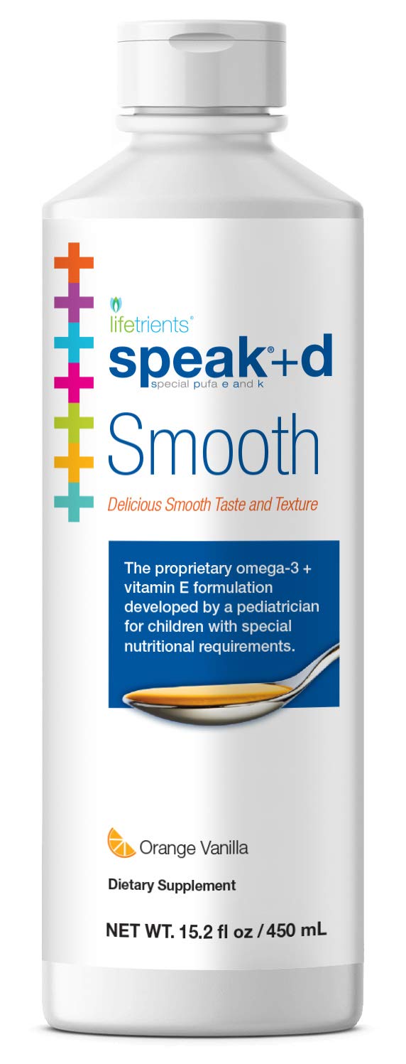 – Speak+D Smooth – Orange Vanilla – 15.2 oz – Pediatrician Formulated to Support Children with Special Nutritional Requirements – Omega-3 & Vitamins E’s, K's & D