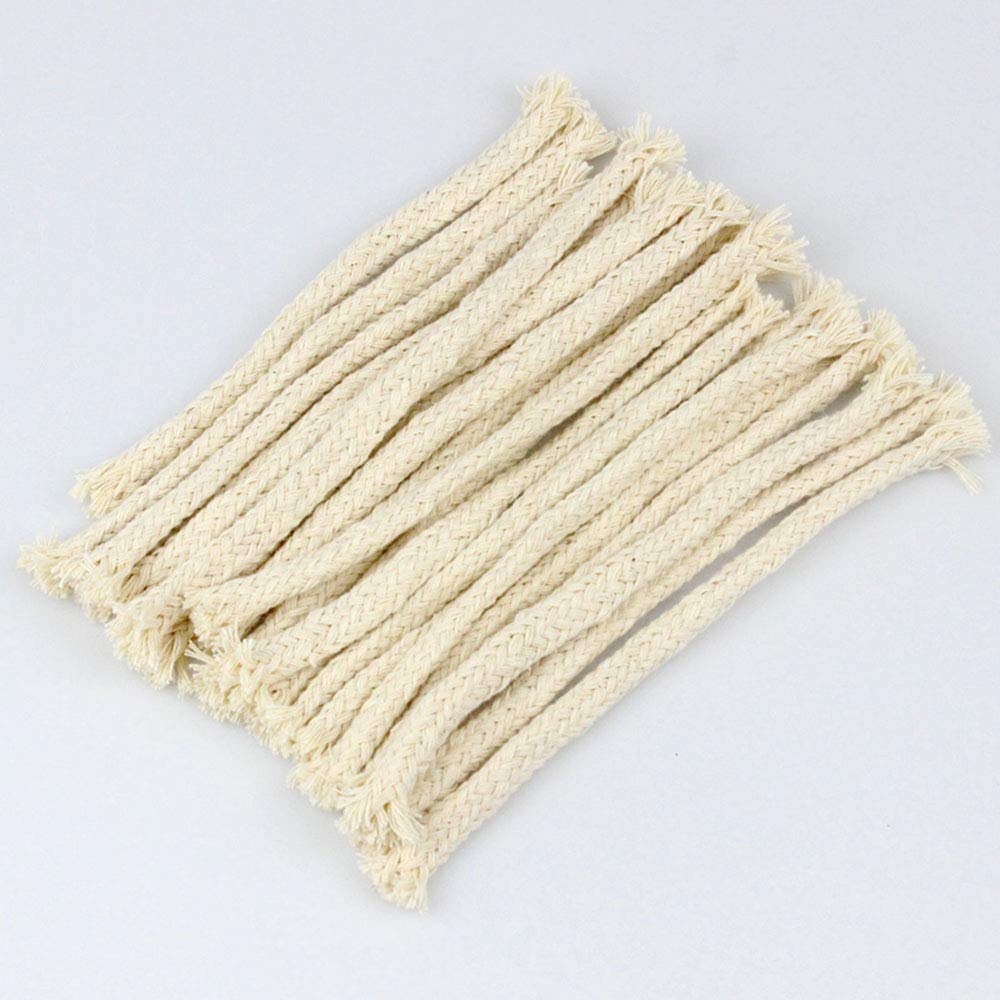 20-Pack 6mm 15cm Alcohol Lamp Cotton Wick Kerosene Lamps Candle Burner Wick Chemical Laboratory Supplies Teaching Equipment DIY Physical Materials