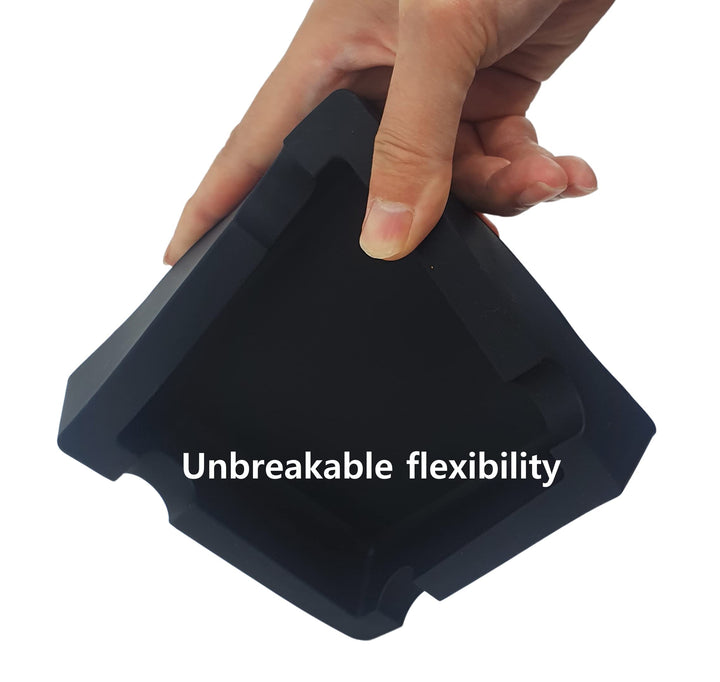 BSANG 6-Inch Large Black Silicone Cigar Bulk Ash tray, 