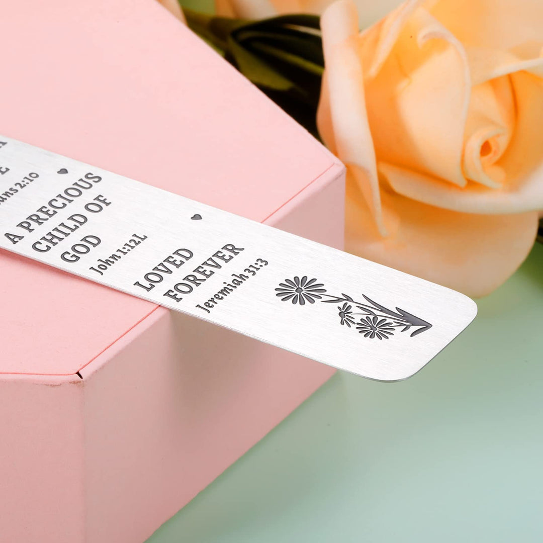 Inspirational Christian Bookmark Gift for Women You are Beautiful Quote Psalm 139:14 Bible Verse Bookmark for Book Lovers Friend Sister Christian Religious Church Bulk Gift Christmas Stocking Stuffers