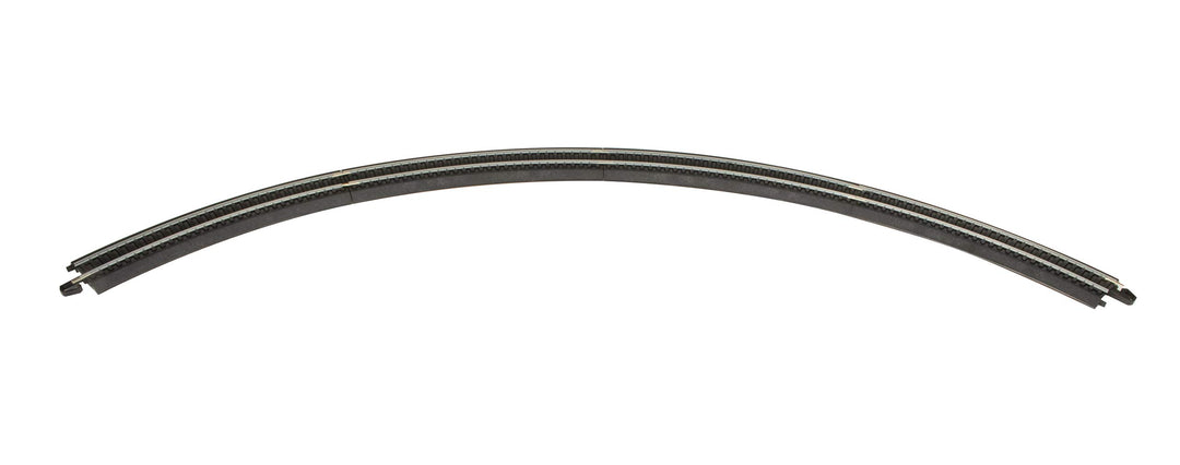 Bachmann Trains - Snap-Fit E-Z Track 18” Radius Curved Track (4/card) - Steel Alloy Rail With Black Roadbed - HO Scale