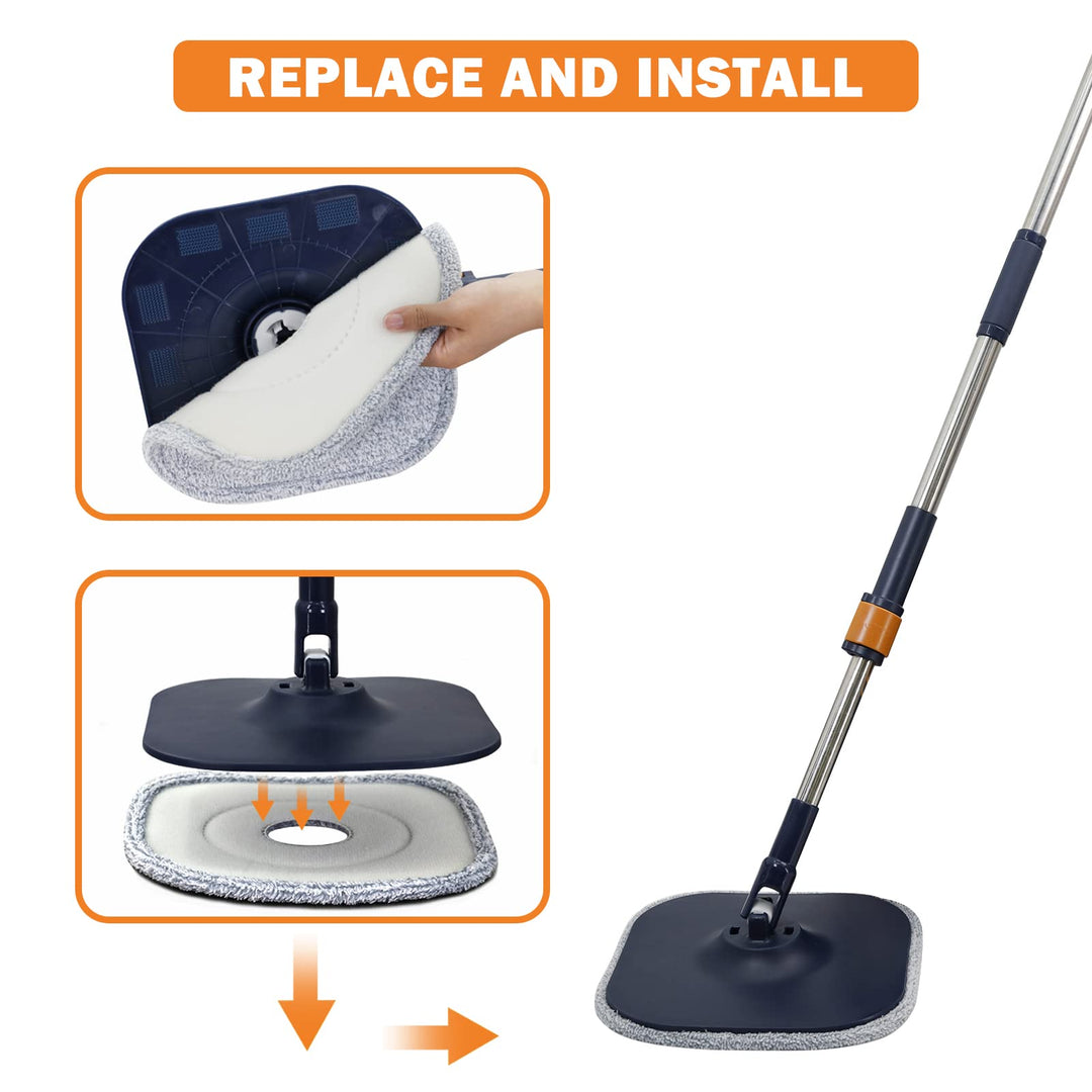 SUNTAGE 6 Pack Mop Replacement Heads