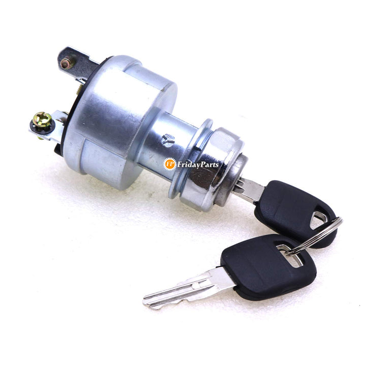 FridayParts Ignition Switch 4 Wire with 2 Keys 9G-7641 9G7641 for Caterpillar CAT Excavator 229 306 320 330 322 375
