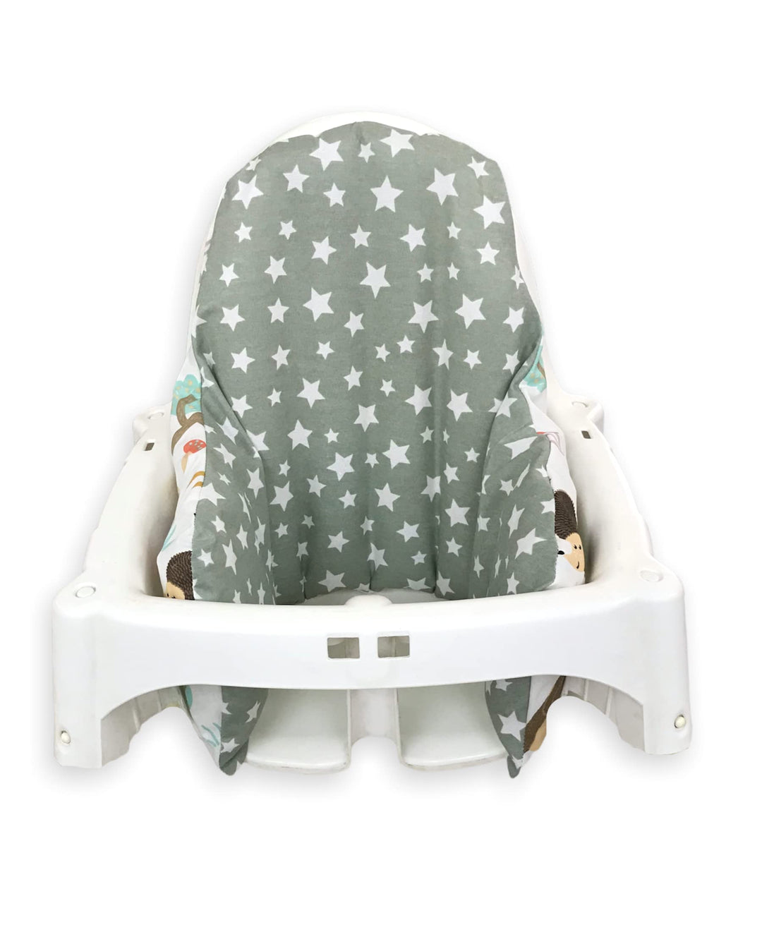 High Chair Cover for IKEA Antilop High Chair,Cotton Cover for Inflatable Cushion, Cushion Cover for High Chairs for Babies and Toddlers, High Chair Accessories, It is Only Cover! (Nature Green)