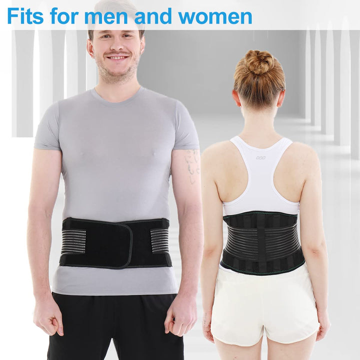 HKJD Back Brace for Lower Back Pain Relief, Breathable 
