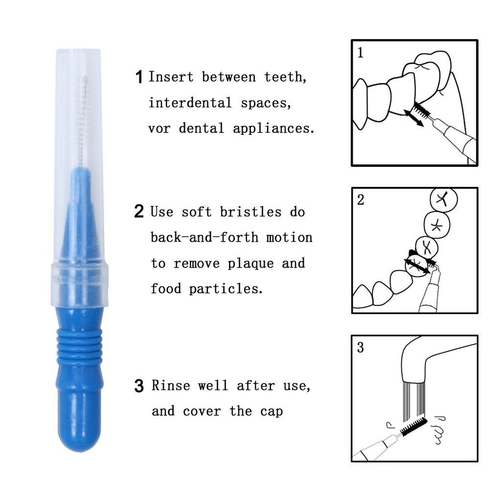 Interdental Brush (50 Counts), River Lake Toothpick Cle