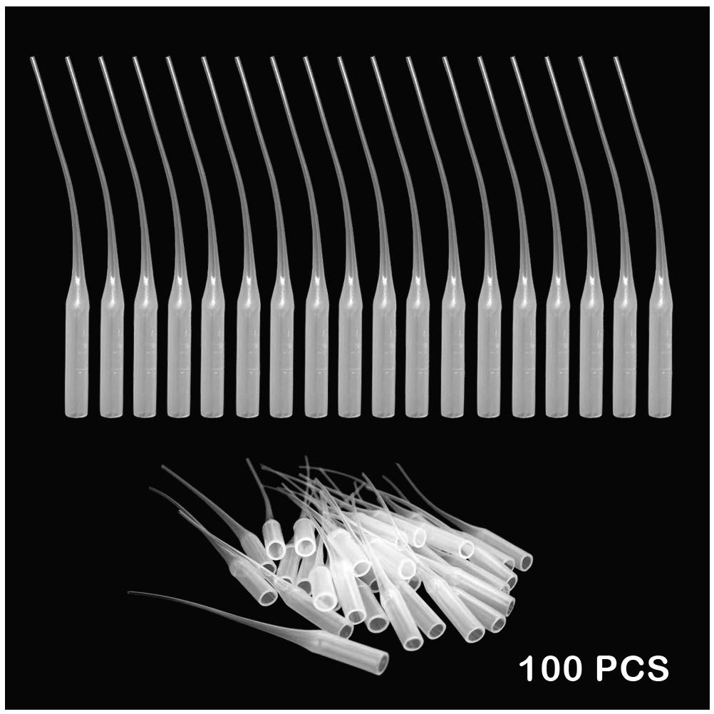 Asonlye Glue Tips, 100Pcs CA Glue Tips, Precision Glue Micro-Tips for Bottles with Nozzle, Use for Hobby for Hobby, Crafting, Lab Dispensing