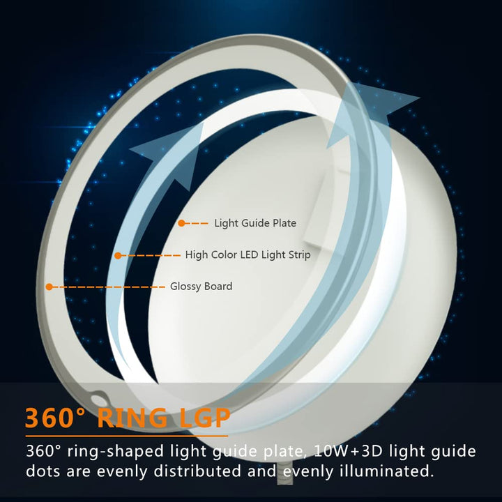 5X Magnifying Mirror with Light, LED Lighted Makeup Vanity Mirror with Lights Flexible Gooseneck Mirror with Lights with Powerful Suction Cup