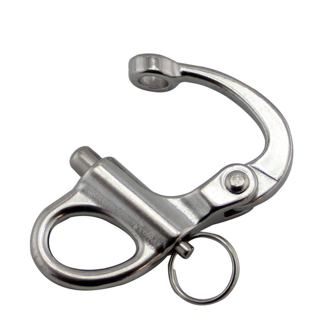 NRC&amp;XRC Pair of 3-3/4(96mm)316 Stainless Steel Fixed Bail Snap Shackle for Bracelet, Sailboat