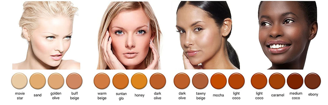 Airbrush Makeup - Foundation 1/2oz Bottle Choose Color (1/2 oz Movie Star)