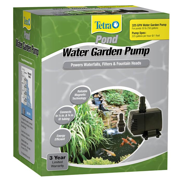 Pond Water Garden Pump, Powers Waterfalls/Filters/Fountain Heads