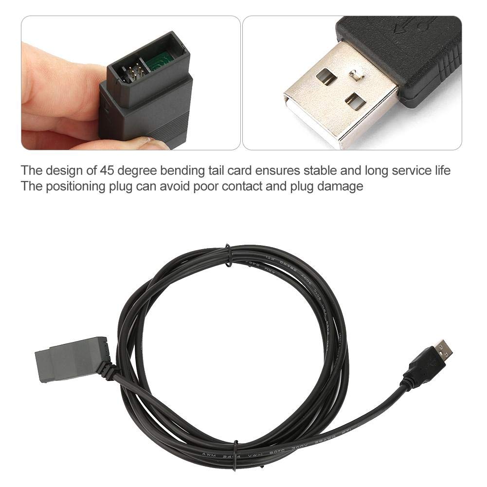 Akozon Programming Cable USB-Cable PVC Flexible Jacket 