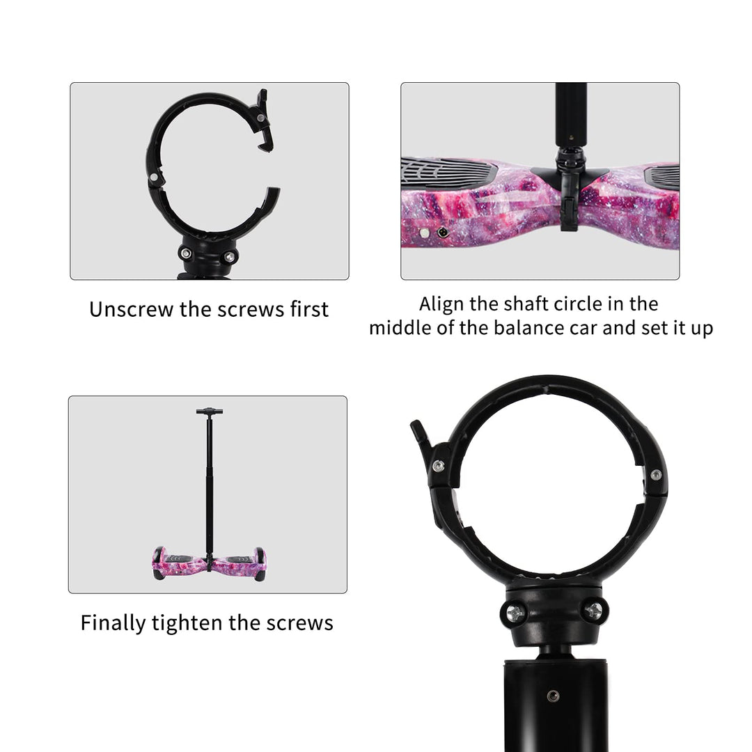 Hoverboard Handle Bar Stretchable Balance Scooter Attachments, Safety Hoverboard Accessories for Two Wheeled Scooter