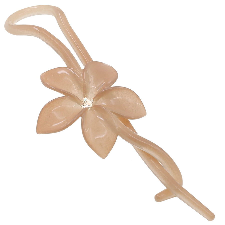 CP2411, BARRETTE, GREY, FLOWER