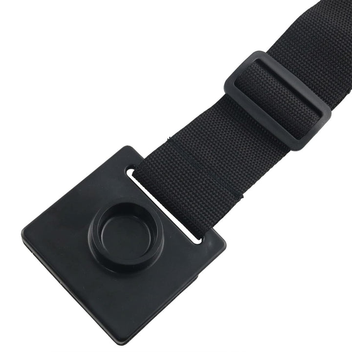 Cello Endpin Anchor Cello Antiskid Device Adjustable Strap with Thick Pad Non-slip Endpin Stopper Holder Stand Musical Instrument Accessories, Black