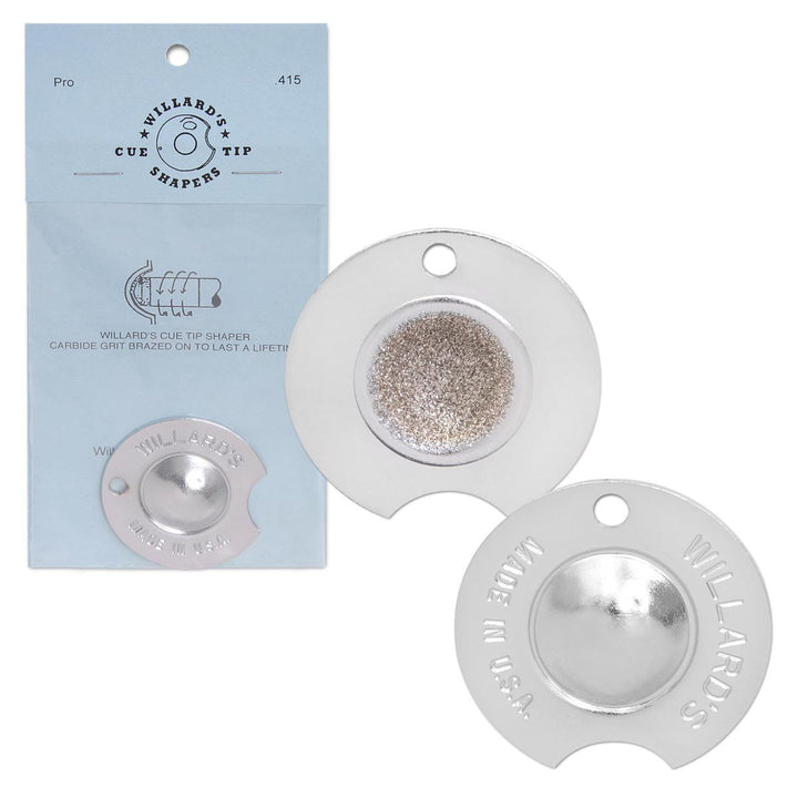 Willard Cue Tip Shaper - Pros Nickel Radius