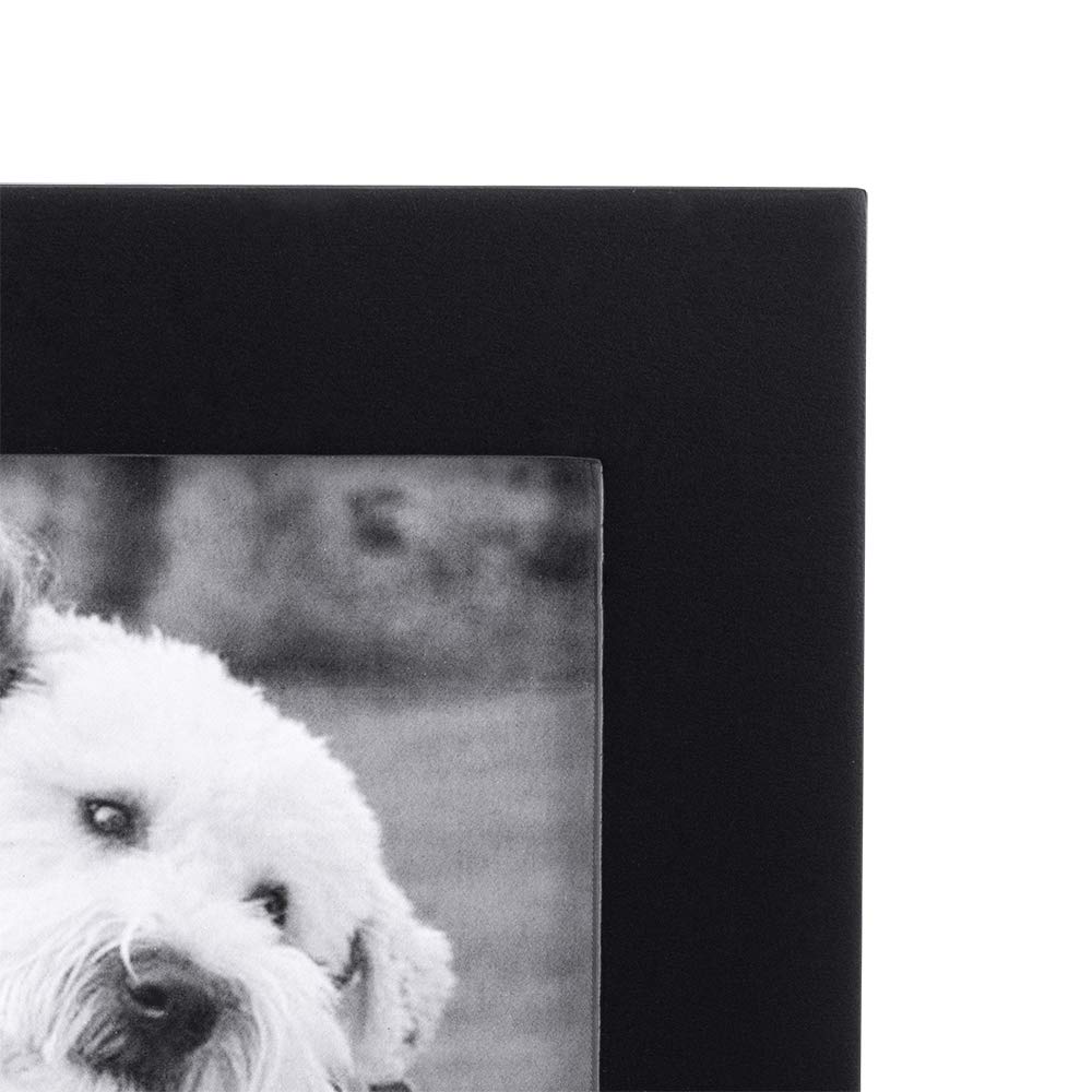 International Designs Black Wood Expression Picture Frame, Woof, 4x6, Black