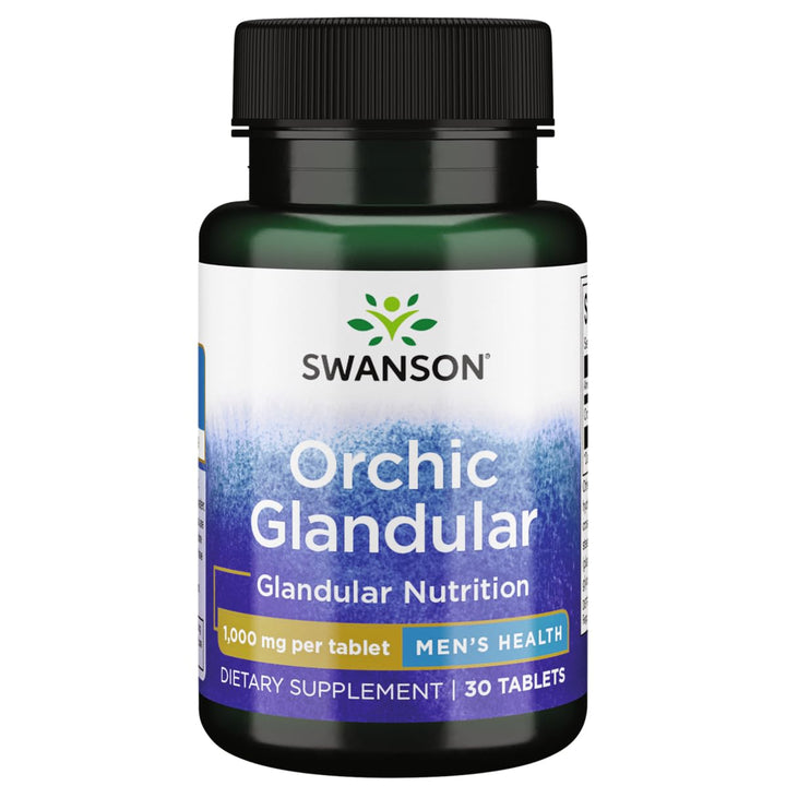 Raw Orchic Glandular 1 Gram 30 Tabs