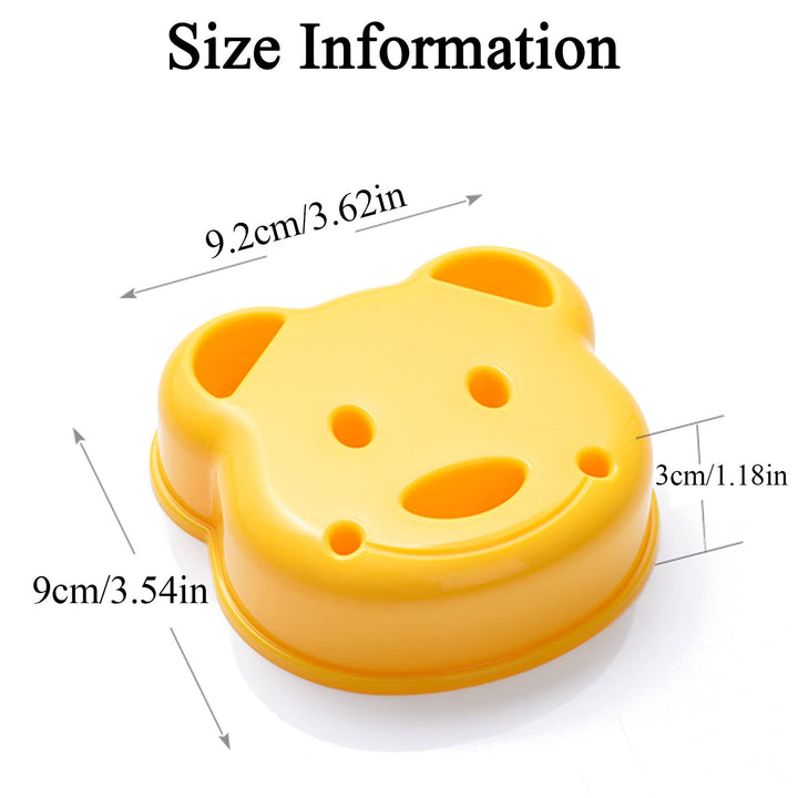Sandwich Cutter, 5 PCS Sandwich Cutter and Sealer for Kids, Mini Cartoon Bear Squirrel Dolphin Sea Dog Bread Cutter Sandwich Cutters for Kids Bento Box