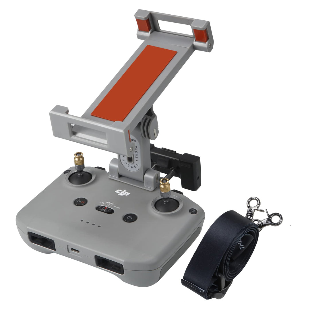 Hanatora RC-N1 N2 N3 N1C Remote Controller 4.7-12.9 Inch Tablet Holder Mount for DJI Neo, Air 3S/3/2S/2,Mavic 3 Classic,Mini 4K/3/4 Pro,Mini 2/2 SE Drone,Extended Control Phone Clip with Lanyard