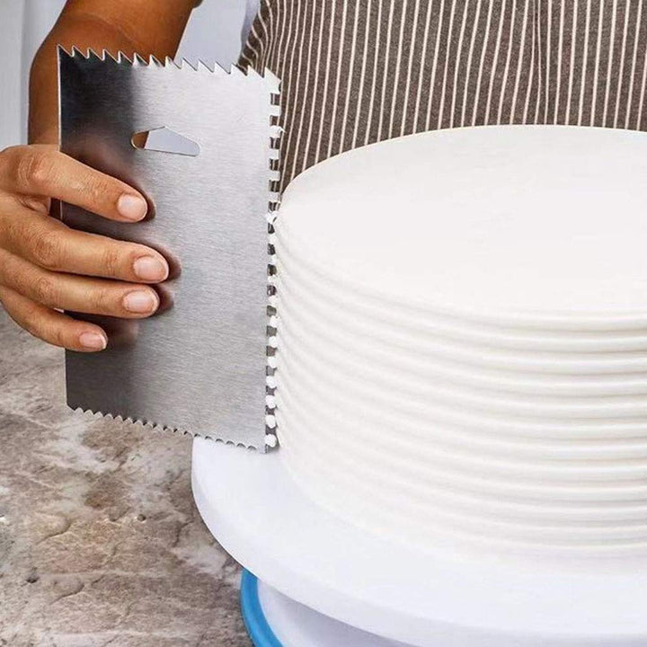 2PCS Stainless Steel Serrated Scraper Crafts Tool for Sculpture Ceramic