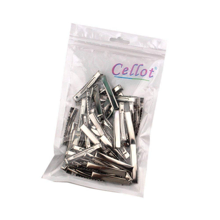 50 pcs Lot Alligator Hair Clip Single Prong Pinch Clips Metal Alligator Clips Hair Pin Hairbow Accessory (3CM-1.2inches)