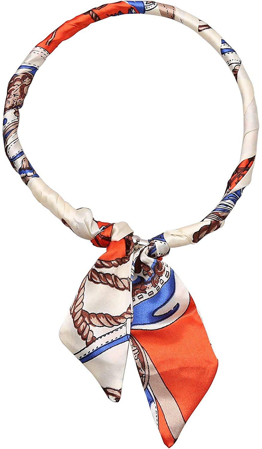 2Pack Blue Scarf Bags for Women Handbag Scarfs Band Hair Neck Scarves Fashion Gifts