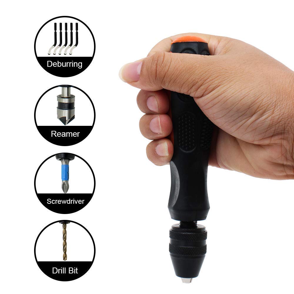 Adjustable Pin Vise Hand Drill Chuck Capacity 0-5/16 Model Hobby Tool fit Drill Bit Screwdriver Bits