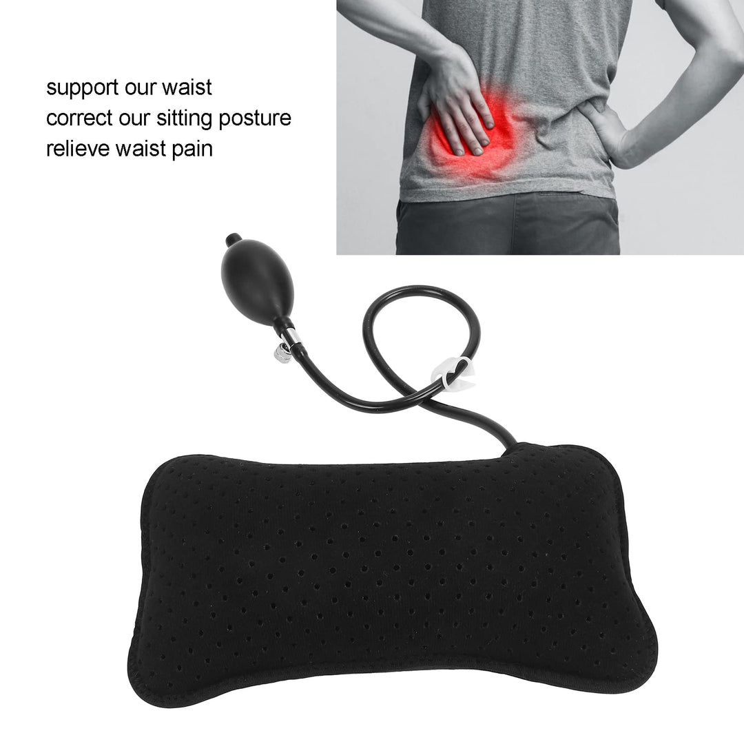 Ymiko Inflatable Lumbar Support Pillow, Breathable Port