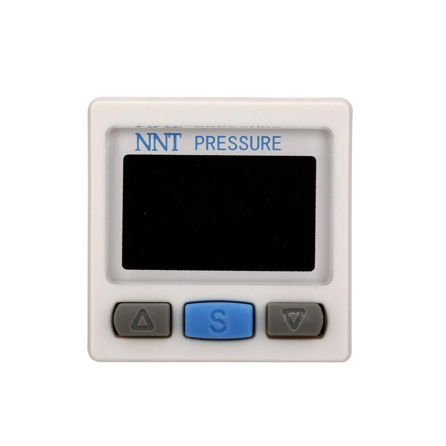Digital Pressure Switch Controller for Water Pump Air Compressor Digital Hydraulic Pressure Gauge Red Green Two Color Display (NZSE30A-01-N)