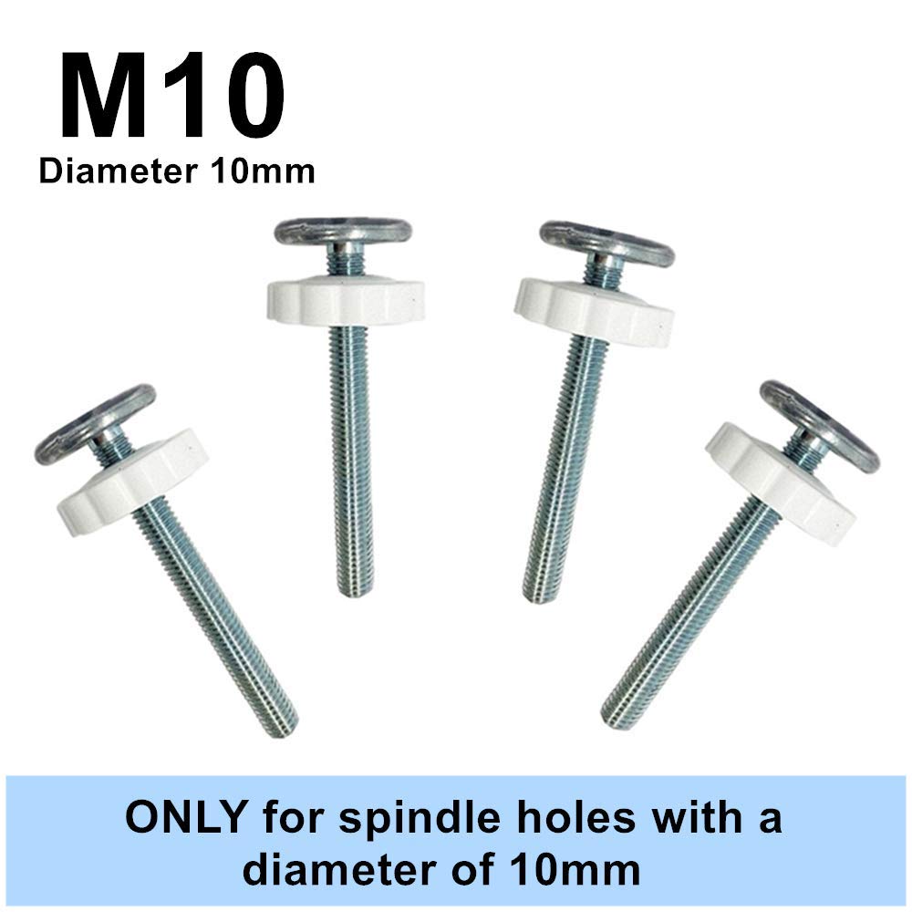 Pressure Mounted Baby Gates Threaded Spindle Rods,4Pcs Spindle Screw Mounted Bolts Kit for Stair Gates Dog Gate