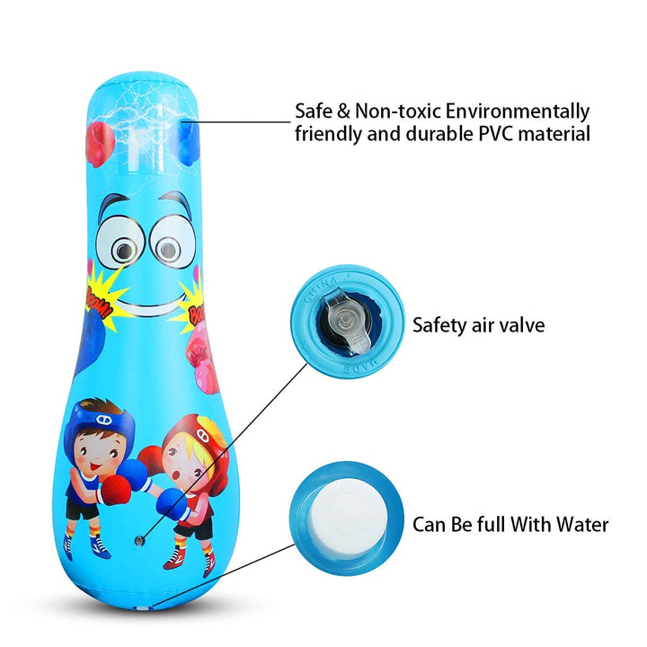 Punching Bag for Kids 49 Inches Boxing Dummy Inflatable