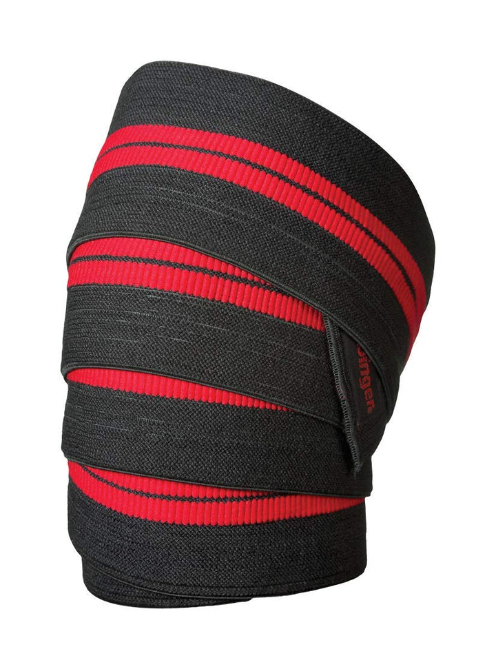 Red Line 78-Inch Knee Wraps for Weightlifting (Pair) , Black