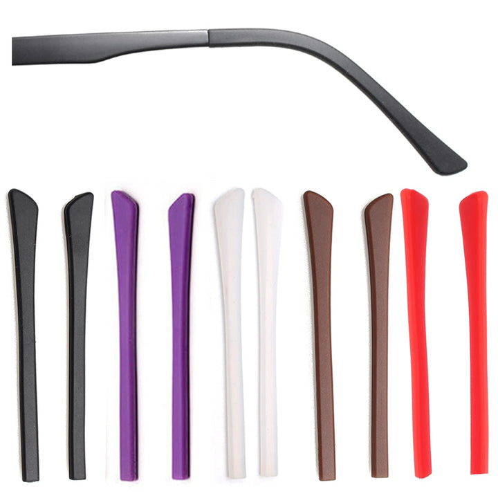 Glasses Temple End Tips Soft Silicone Anti Slip Socks R