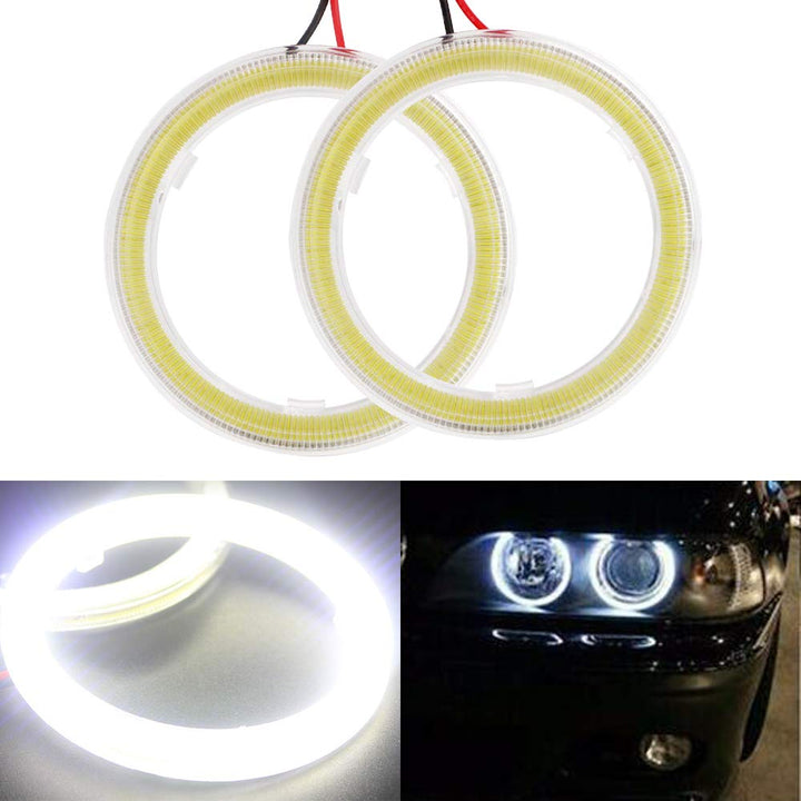 Everbrightt 1-Pair White 60MM 45SMD LED Vehicle Car Ang