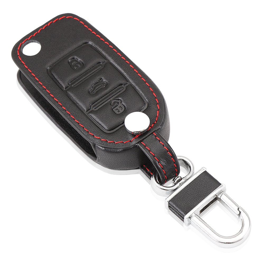 Leather Key Cover Case Bag Keyless Fit for Volkswagen Tiguan Vw Jetta Mk6 Golf Polo Passat Cc Bora Skoda Fabia Octavia Superb