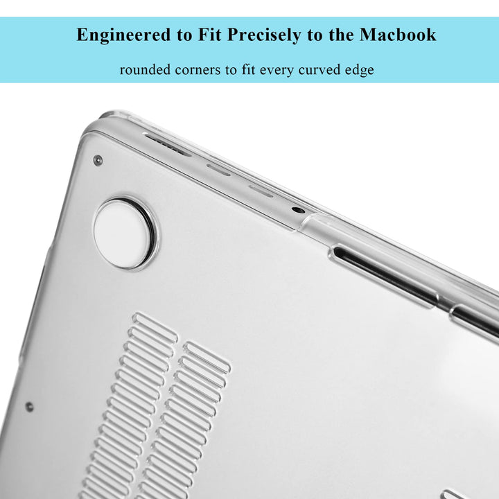 Case Compatible with MacBook Pro 14 inch 2024-2021 M4 M3 M2 M1 Pro Max Chip A3112 A3185 A3401 A2918 A2992 A2779 A2442, Hard Shell Cases with Keyboard Cover, Screen Protector - Crystal Clear
