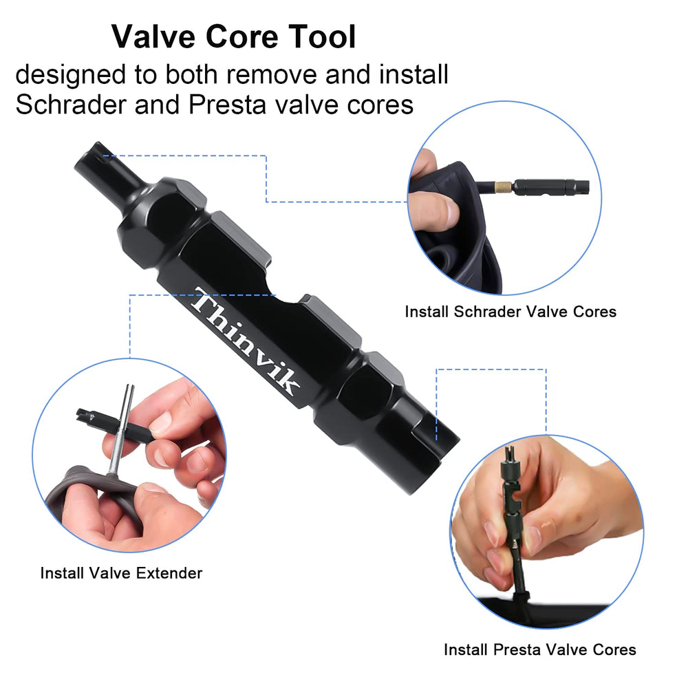 3.5 oz/100ML Bike Tubeless Sealant Injector Syringe for Stans No Tubes sealant and Other sealants, Presta Schrader Valve Core Removal Tool