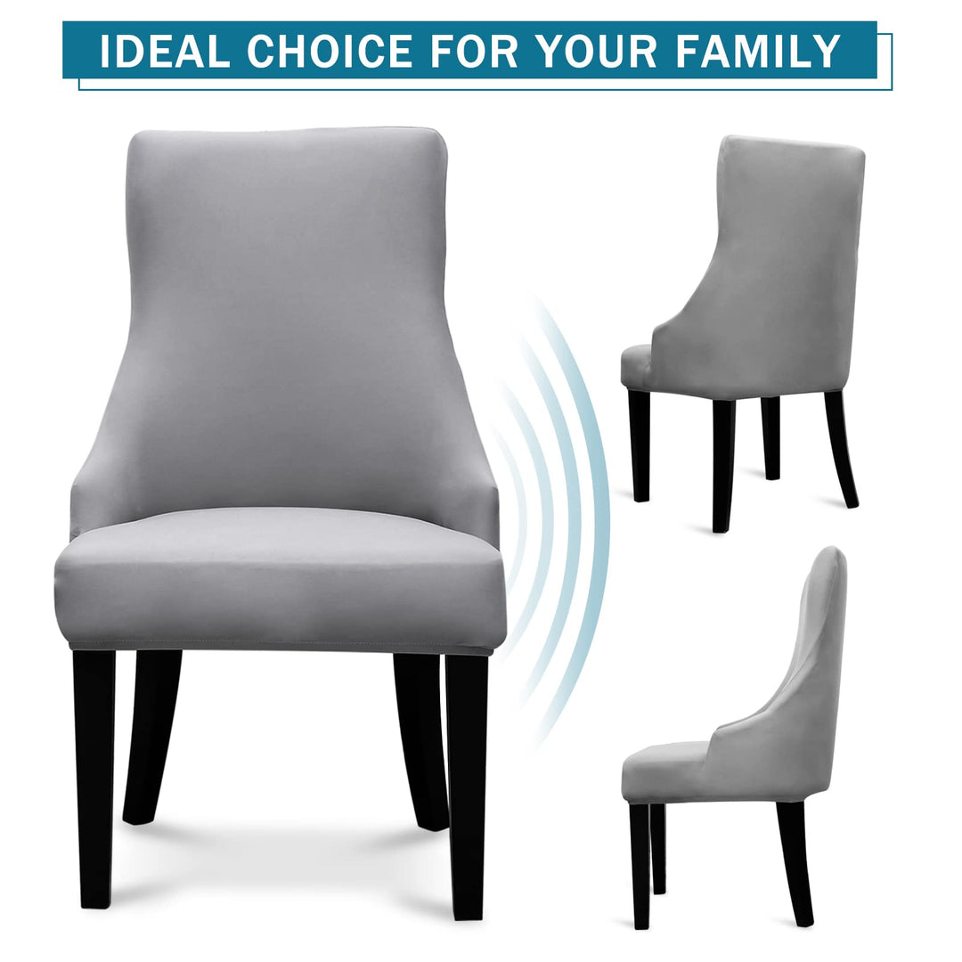 Liykimt Stretch Wingback Side Chair Slipcover-Accent Ch
