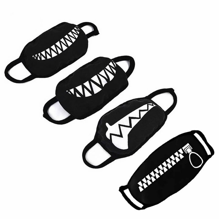 GOOTRADES Set of 4 Teeth Pattern Unisex Cotton Blend An
