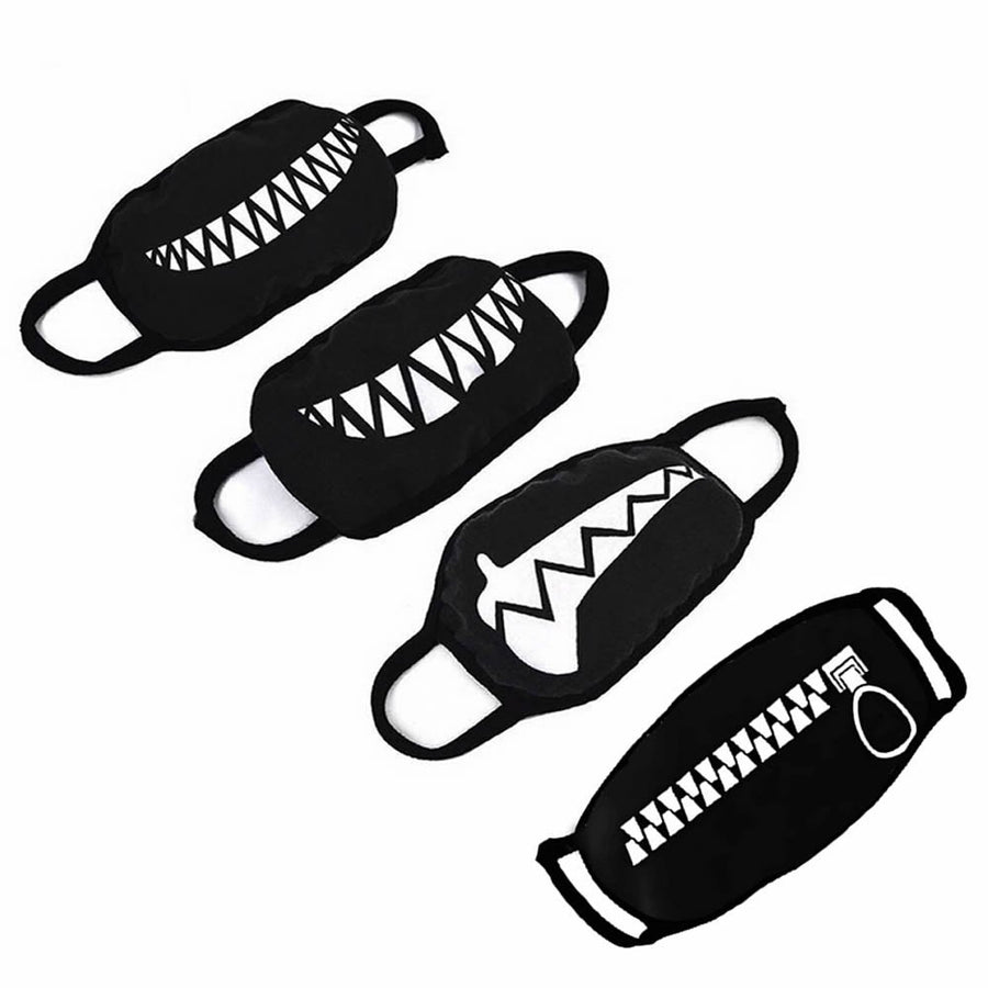 GOOTRADES Set of 4 Teeth Pattern Unisex Cotton Blend An