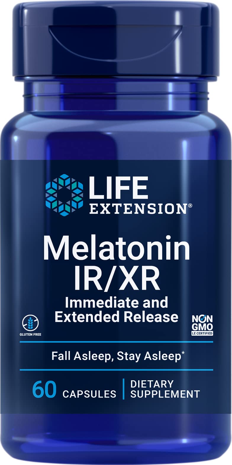 Melatonin IR/XR, 60 Capsules