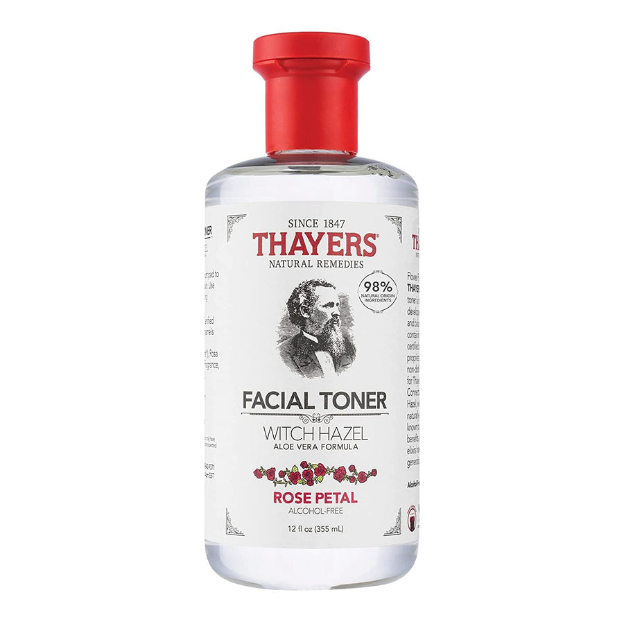 : Witch Hazel with Aloe Vera, Rose Petal Toner 12 oz (2 pack)