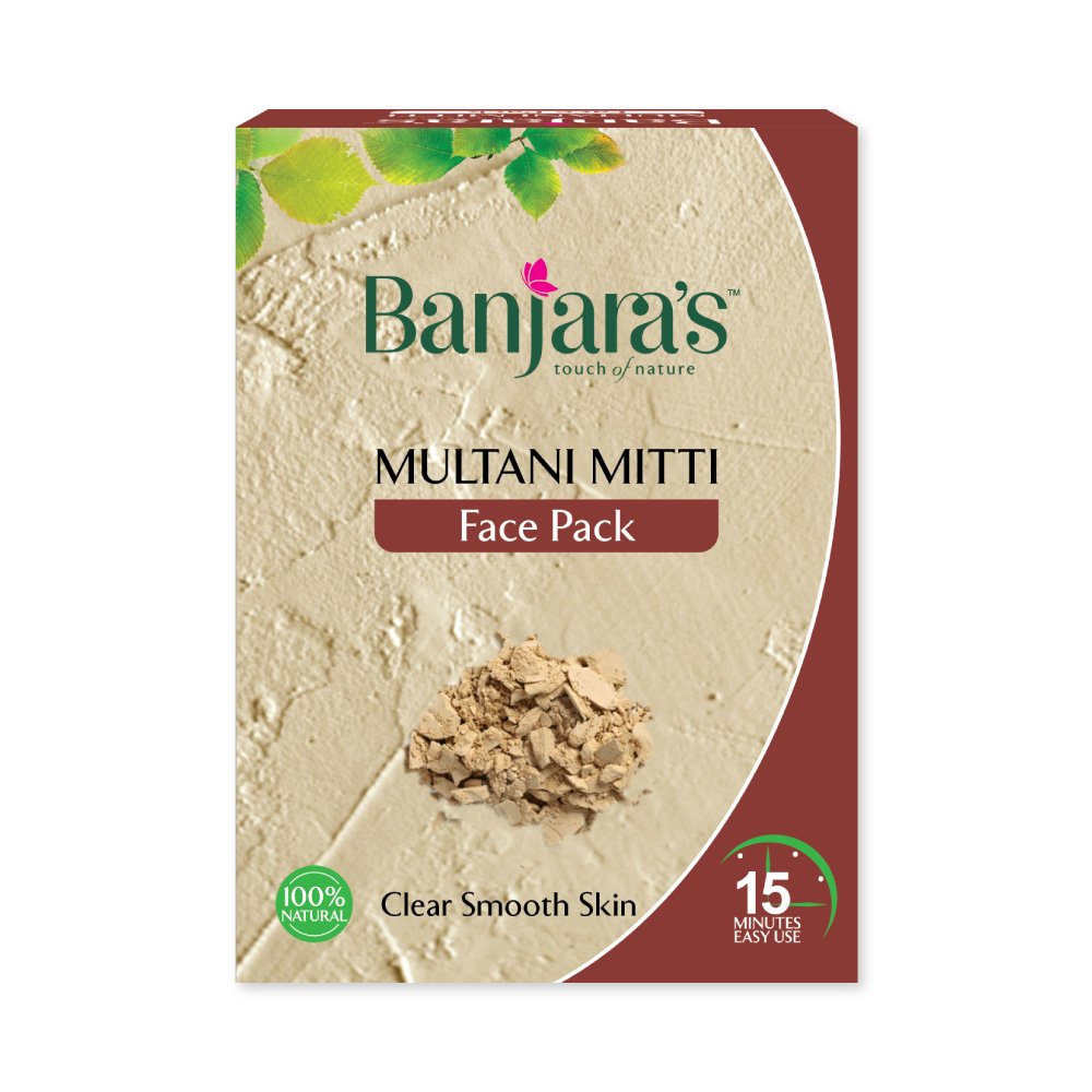 Banjara&#39;s Multani Mitti Face Pack Powder (100 gm), Pack of 1
